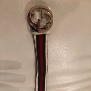 Men’s Gucci White Belt